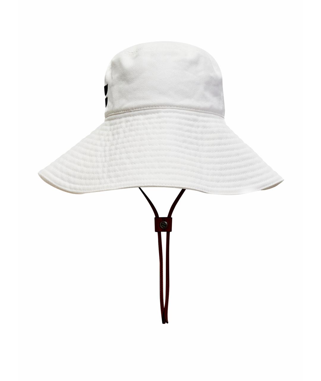 MIU MIU Белая хлопковая шляпа, фото 1