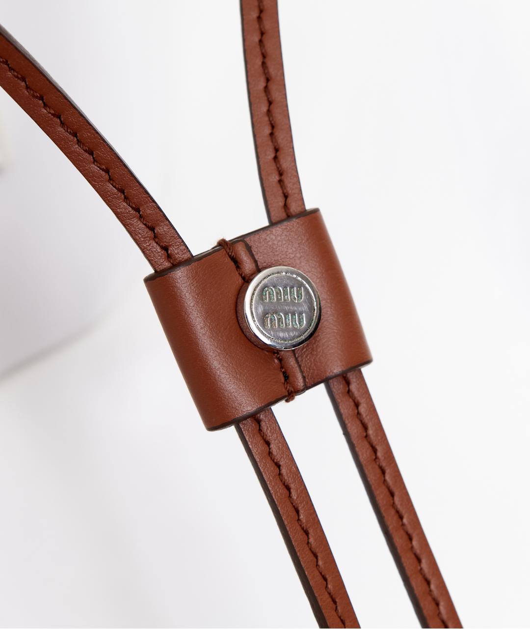 MIU MIU Белая хлопковая шляпа, фото 4