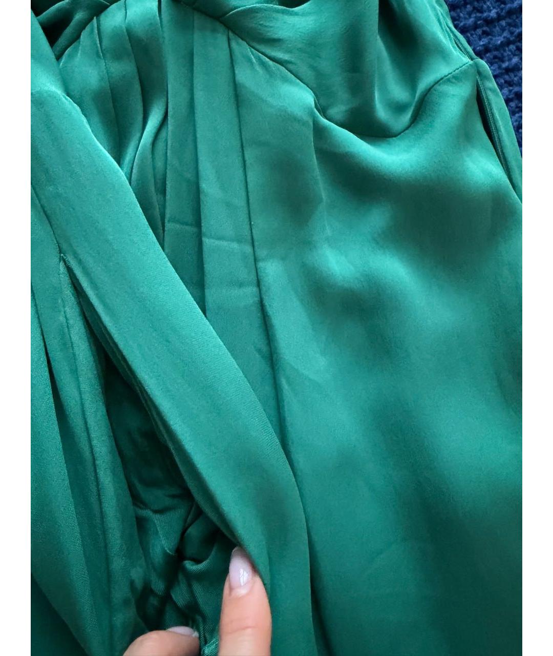 BY MALENE BIRGER Зеленые шелковое коктейльное платье, фото 7