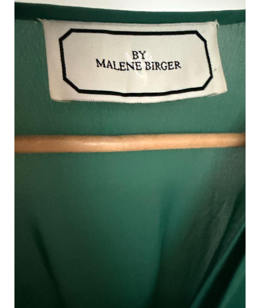 BY MALENE BIRGER Зеленые шелковое коктейльное платье, фото 3