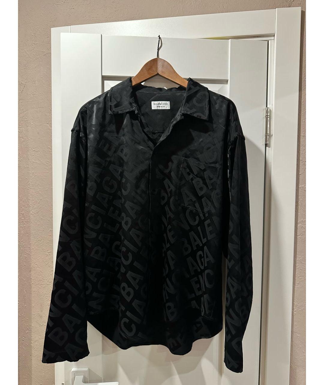 BALENCIAGA Черная рубашка, фото 6