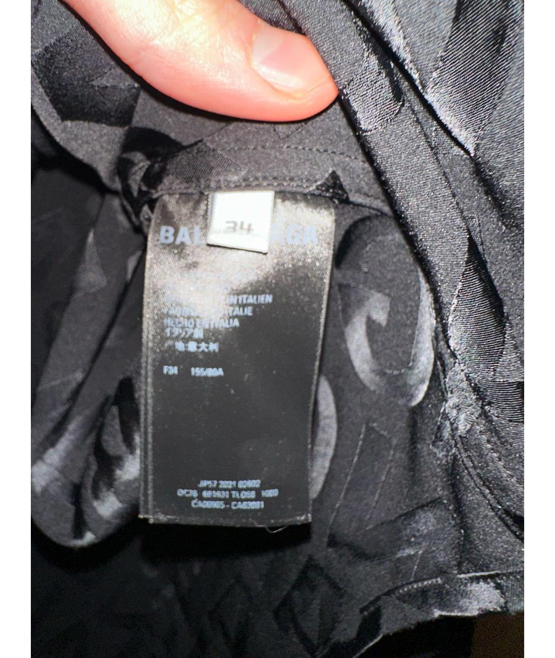 BALENCIAGA Черная рубашка, фото 5