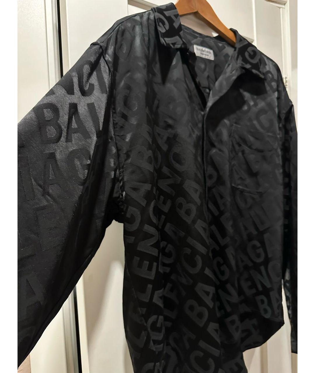 BALENCIAGA Черная рубашка, фото 4