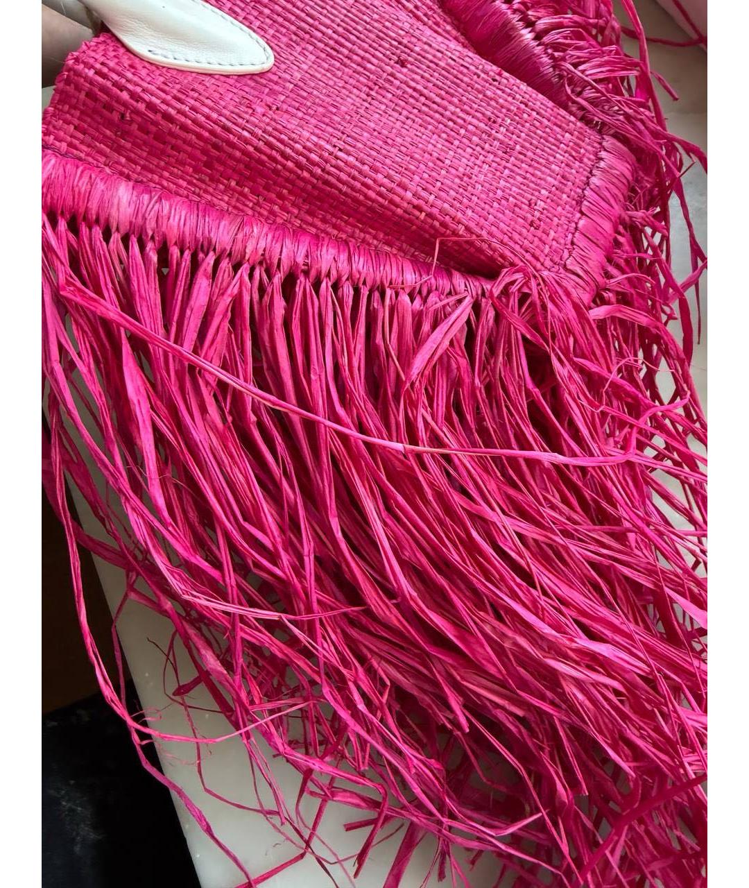 JACQUEMUS Фуксия пляжная сумка, фото 5