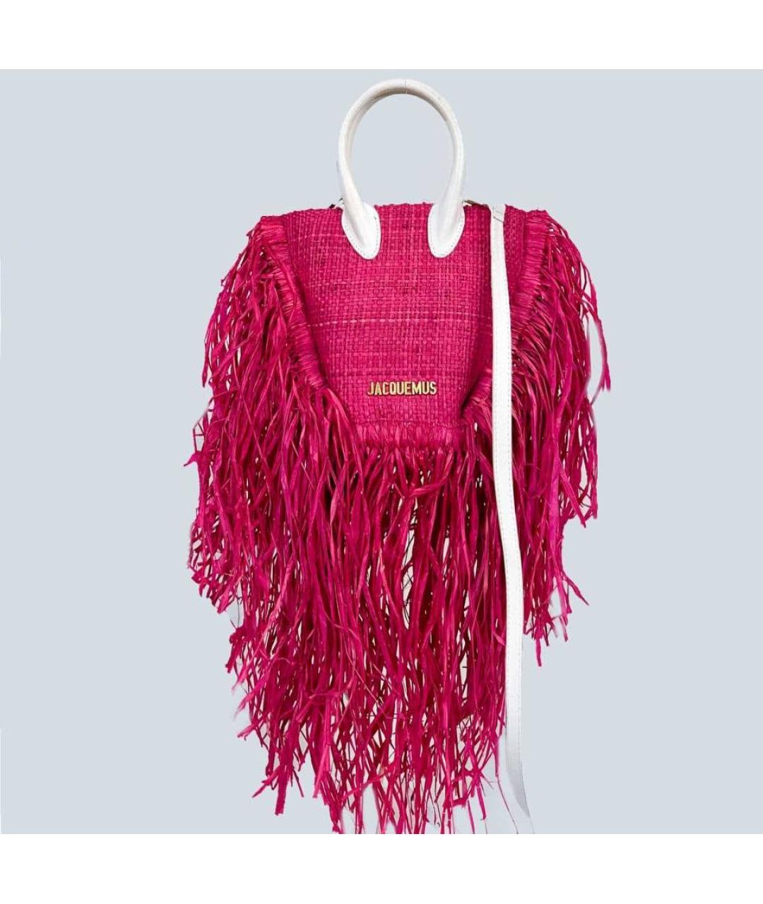 JACQUEMUS Фуксия пляжная сумка, фото 2