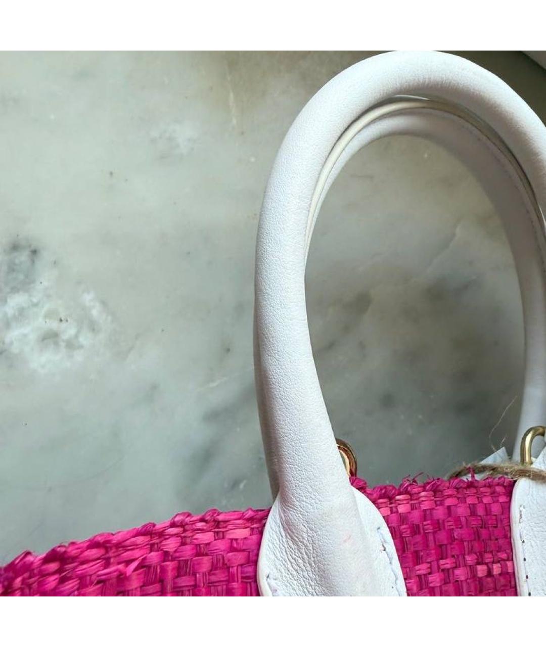 JACQUEMUS Фуксия пляжная сумка, фото 8