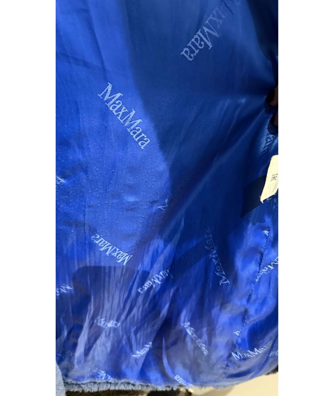 MAX MARA Синяя шуба, фото 5