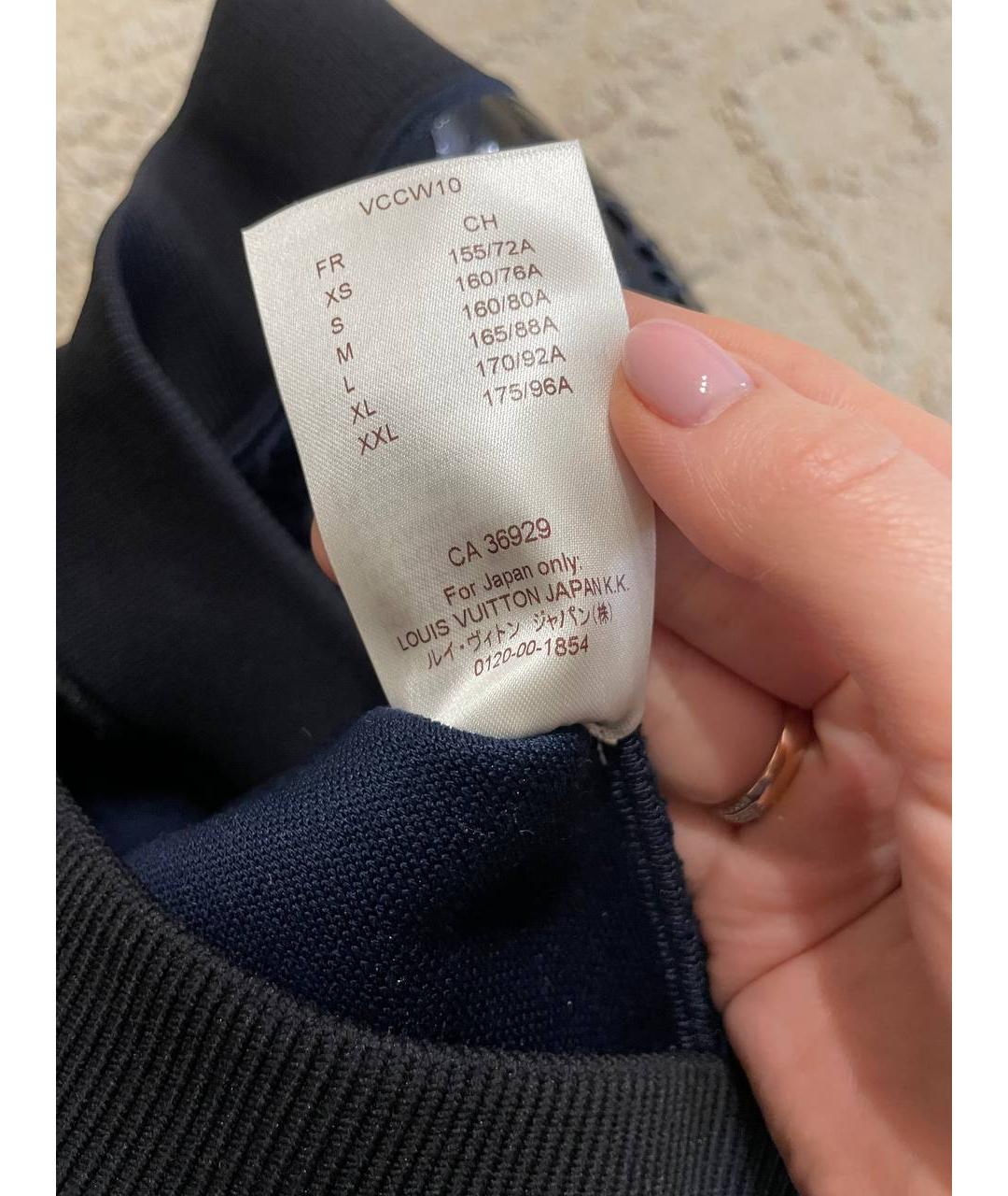 LOUIS VUITTON Синий полиэстеровый джемпер / свитер, фото 6