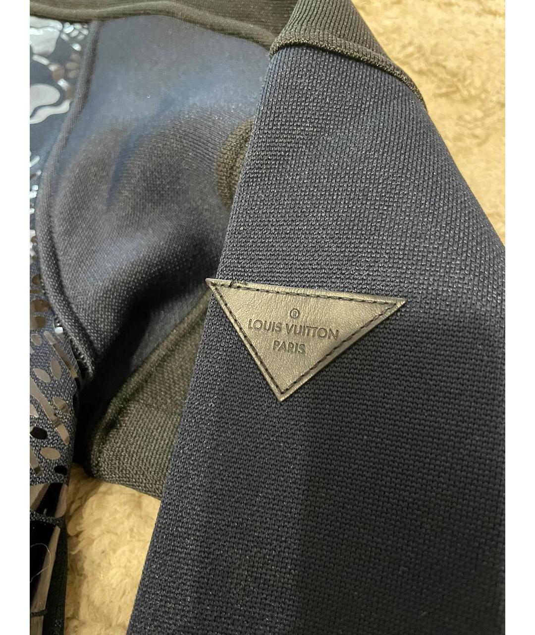 LOUIS VUITTON Синий полиэстеровый джемпер / свитер, фото 3