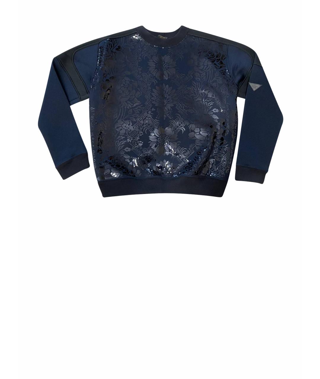 LOUIS VUITTON Синий полиэстеровый джемпер / свитер, фото 1