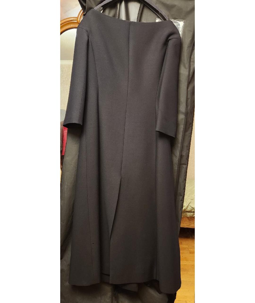 CHRISTIAN DIOR Черное шерстяное коктейльное платье, фото 2