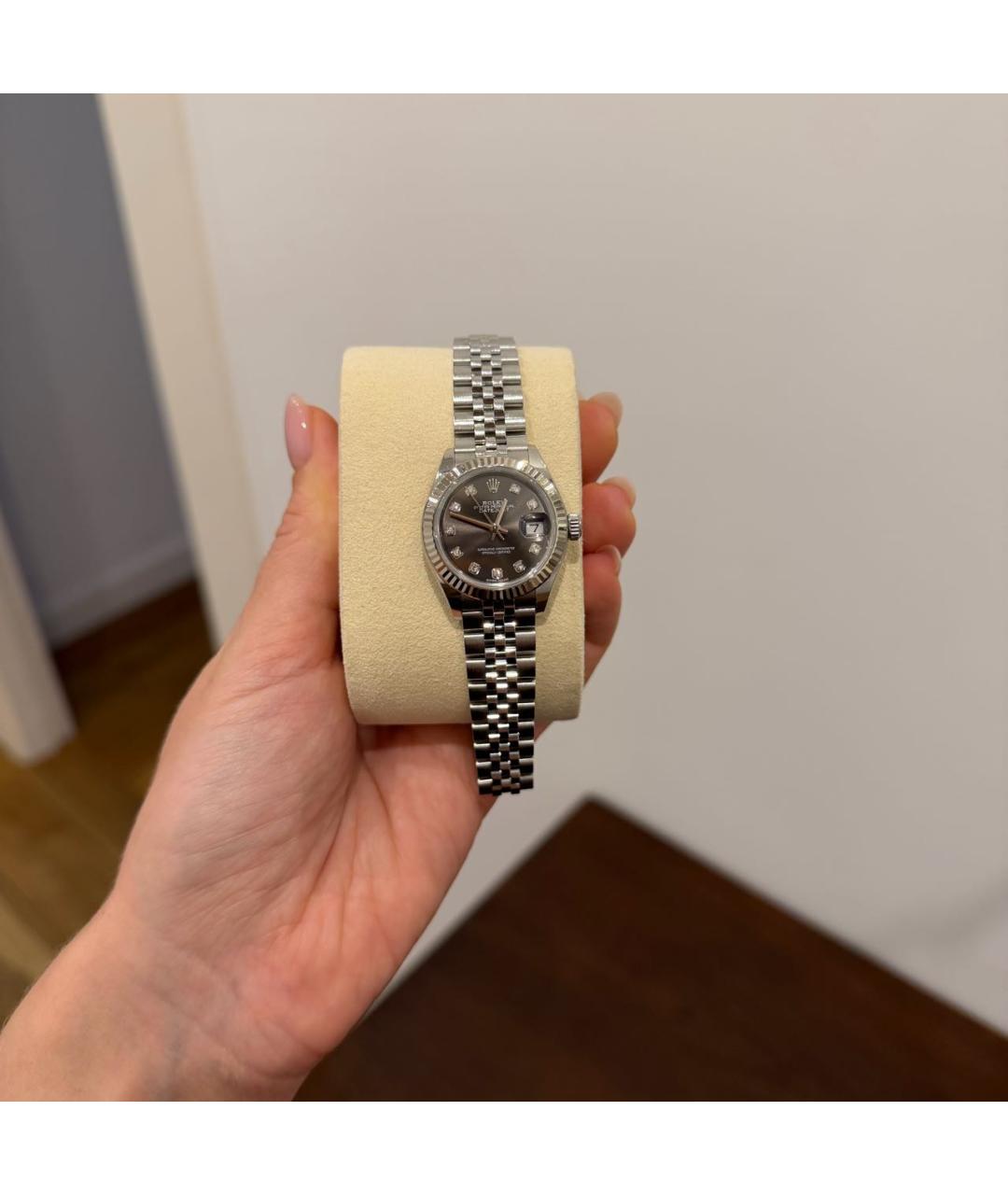 ROLEX Серебряные часы из белого золота, фото 5