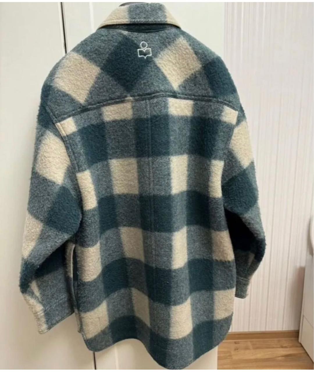 ISABEL MARANT Голубая шерстяная куртка, фото 2