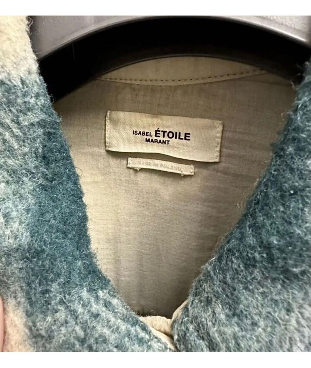 ISABEL MARANT Голубая шерстяная куртка, фото 3