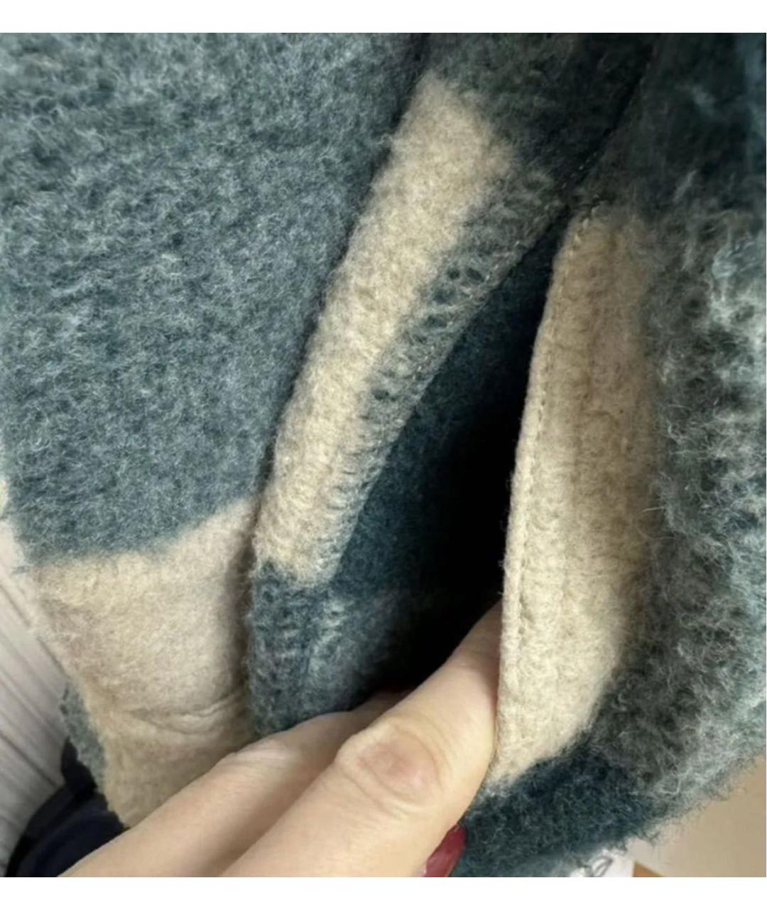 ISABEL MARANT Голубая шерстяная куртка, фото 4