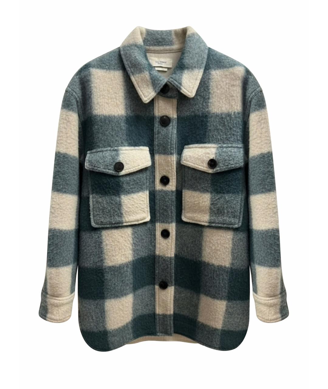 ISABEL MARANT Голубая шерстяная куртка, фото 1