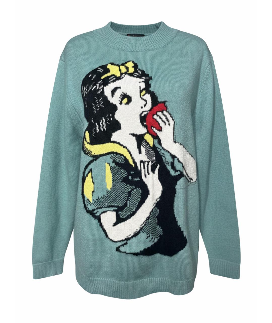 GUCCI Салатовый хлопковый джемпер / свитер, фото 1