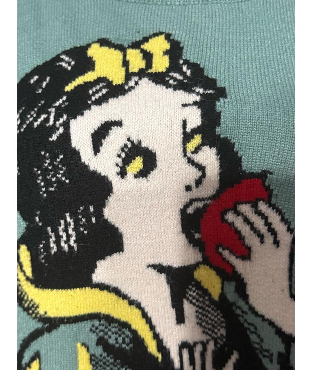 GUCCI Салатовый хлопковый джемпер / свитер, фото 4