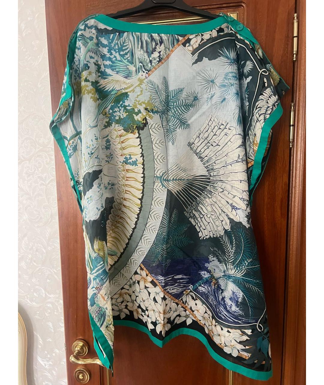 HERMES Мульти хлопковое парео, фото 7