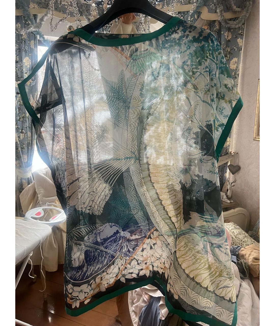 HERMES Мульти хлопковое парео, фото 2