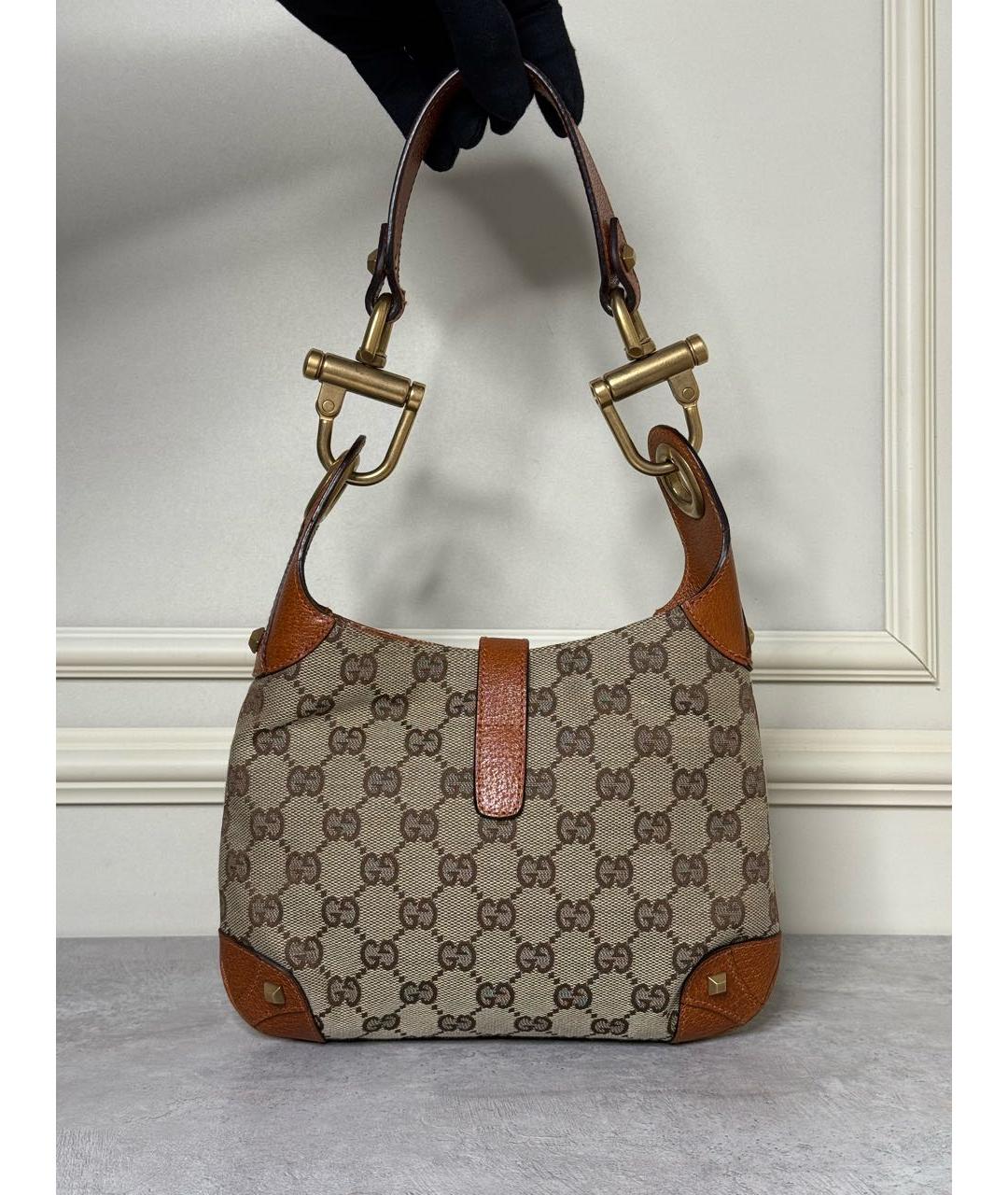 GUCCI Коричневая сумка с короткими ручками, фото 2