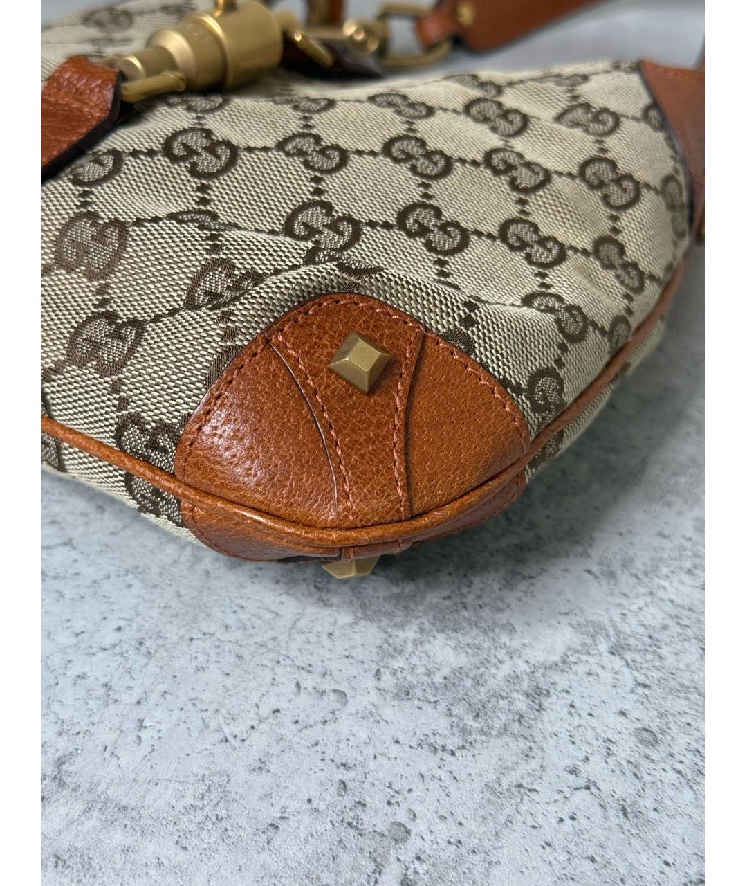 GUCCI Коричневая сумка с короткими ручками, фото 5