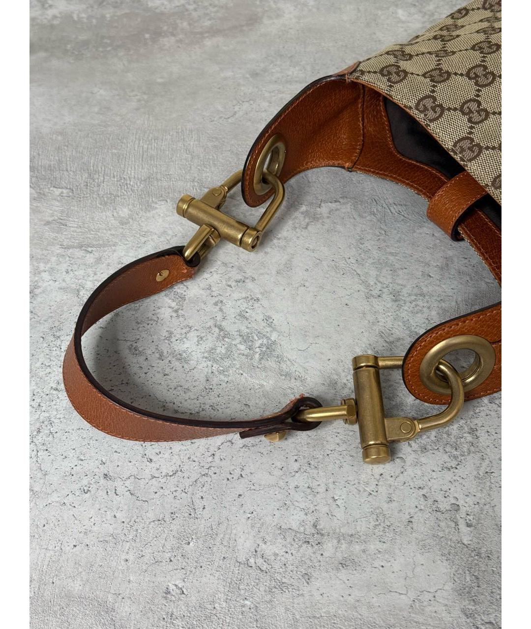 GUCCI Коричневая сумка с короткими ручками, фото 6