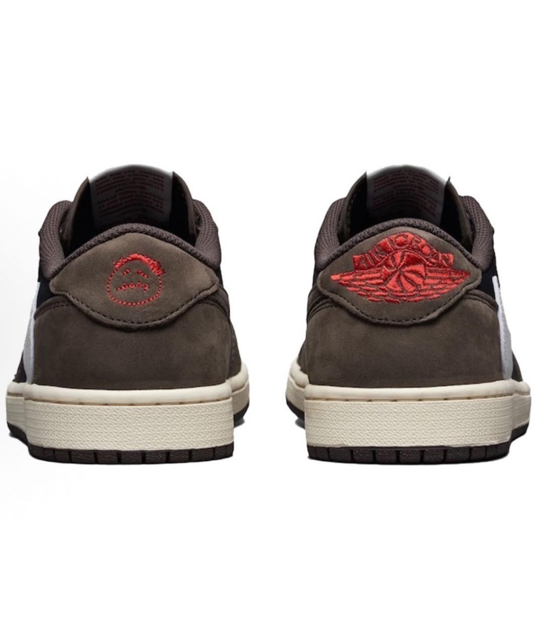 JORDAN Коричневые низкие кроссовки / кеды, фото 2