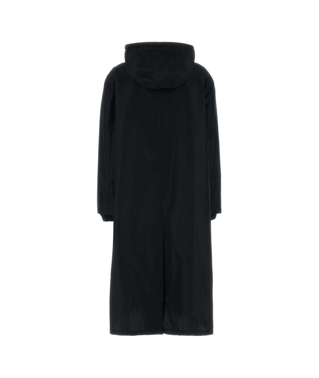 MIU MIU Темно-синий полиэстеровый тренч/плащ, фото 2