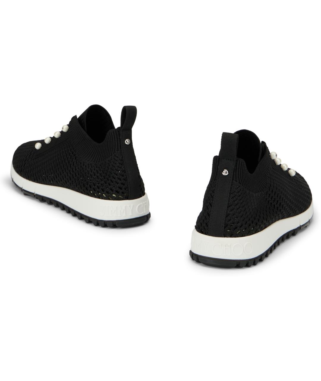 JIMMY CHOO Черные текстильные кроссовки, фото 4