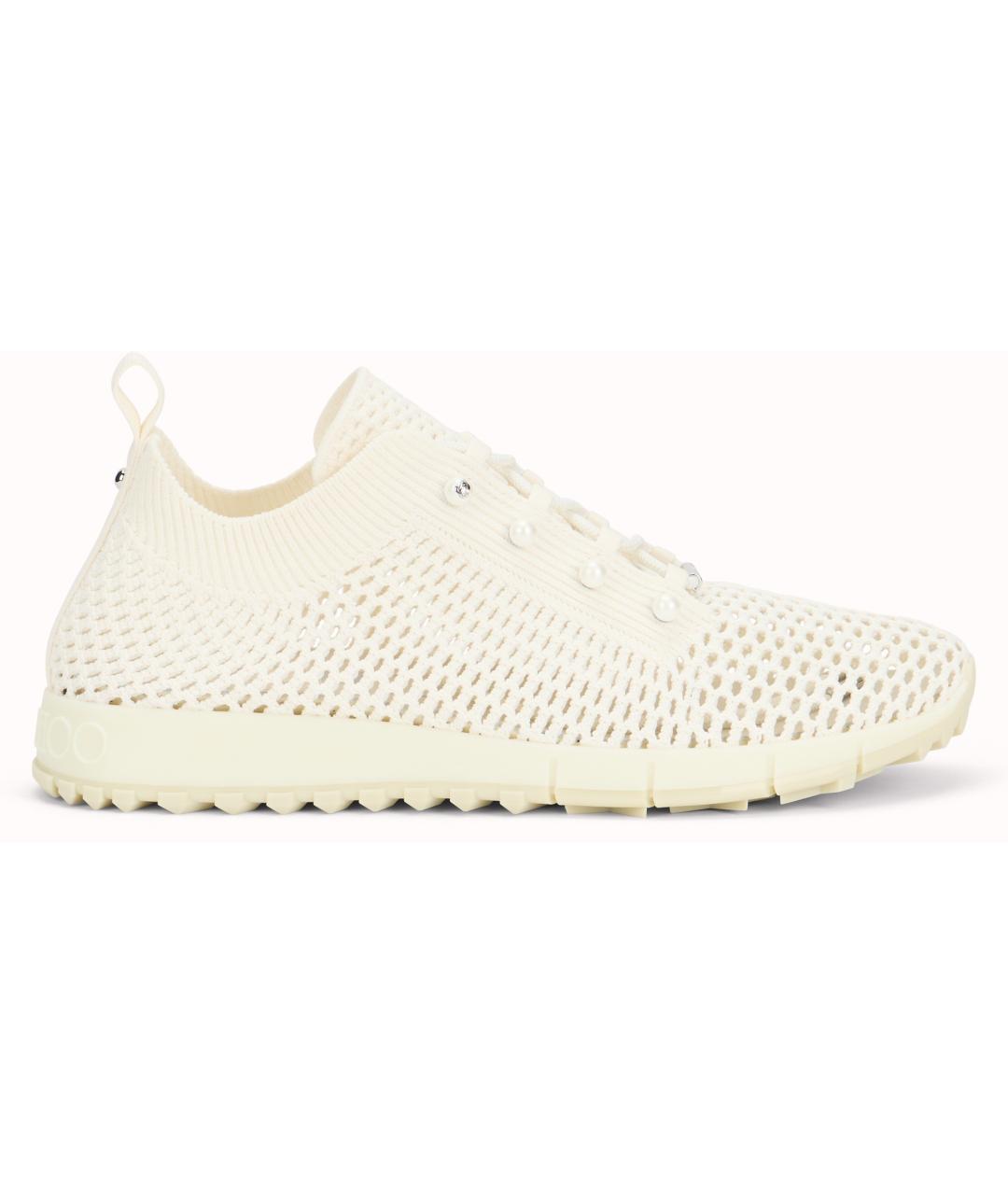 JIMMY CHOO Белые текстильные кроссовки, фото 2