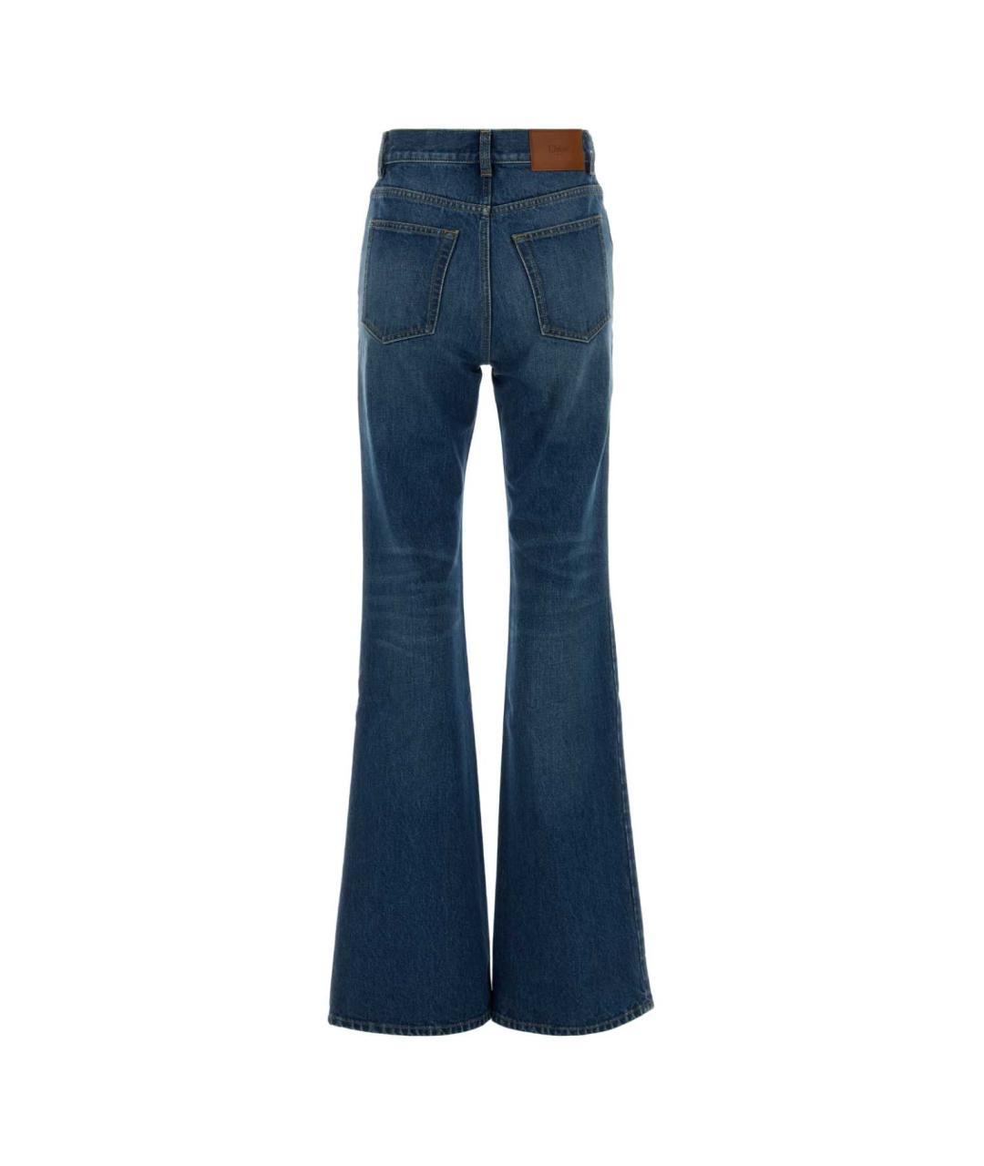 CHLOE Синие хлопковые джинсы клеш, фото 2