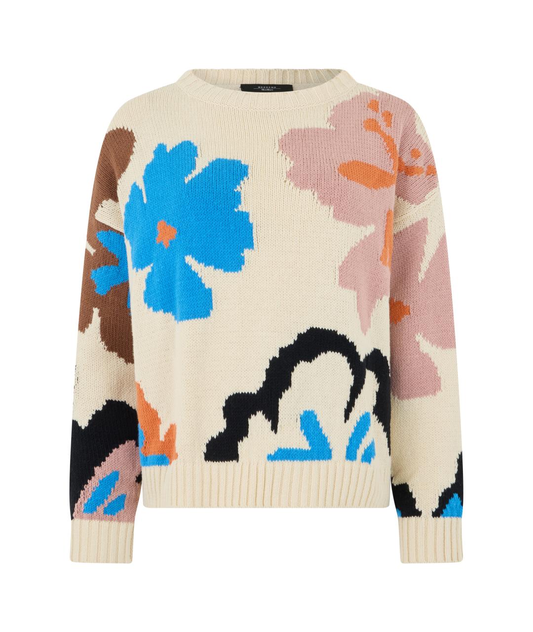 WEEKEND MAX MARA Мульти полиэстеровый джемпер / свитер, фото 1