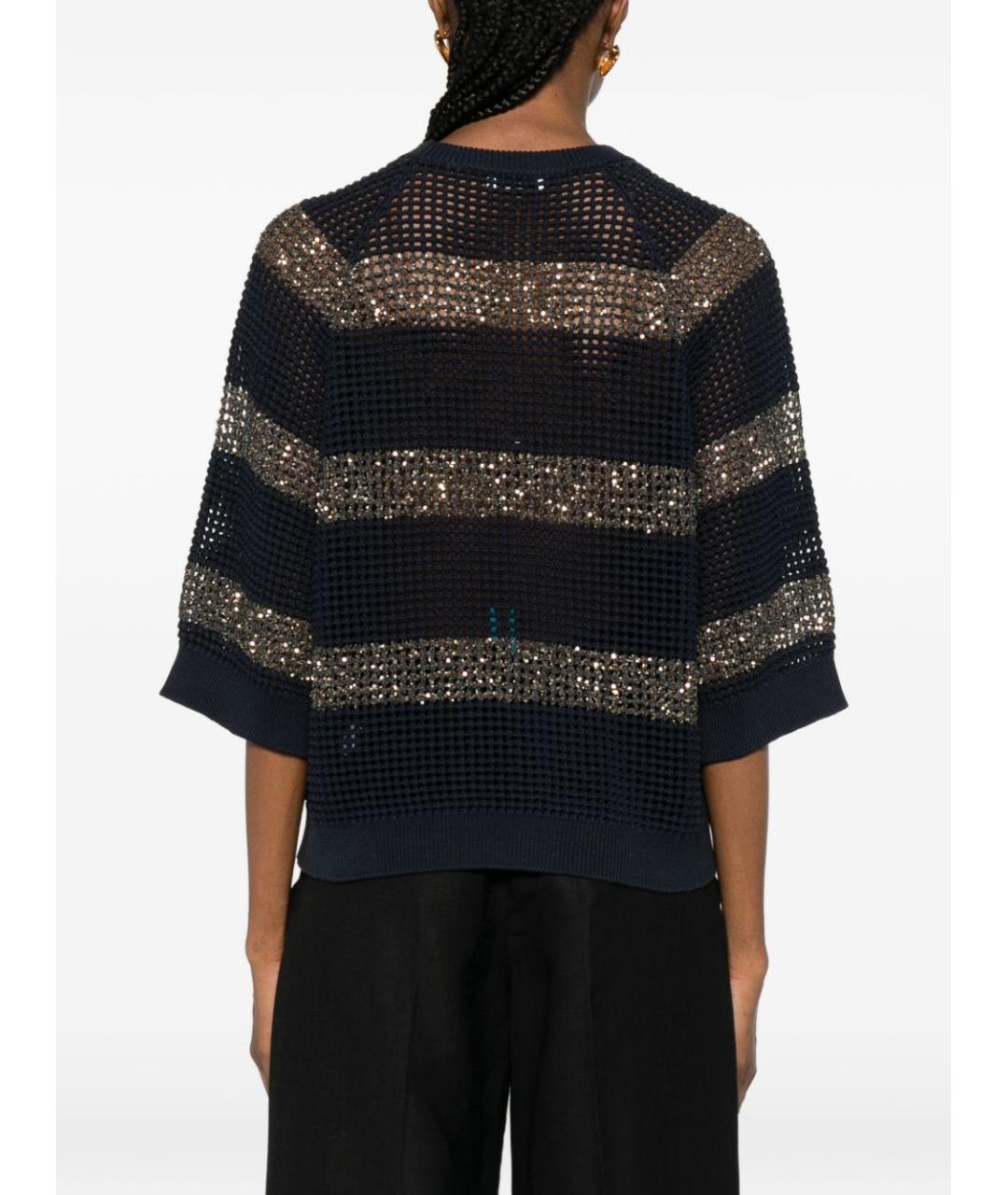 BRUNELLO CUCINELLI Мульти хлопковый джемпер / свитер, фото 4