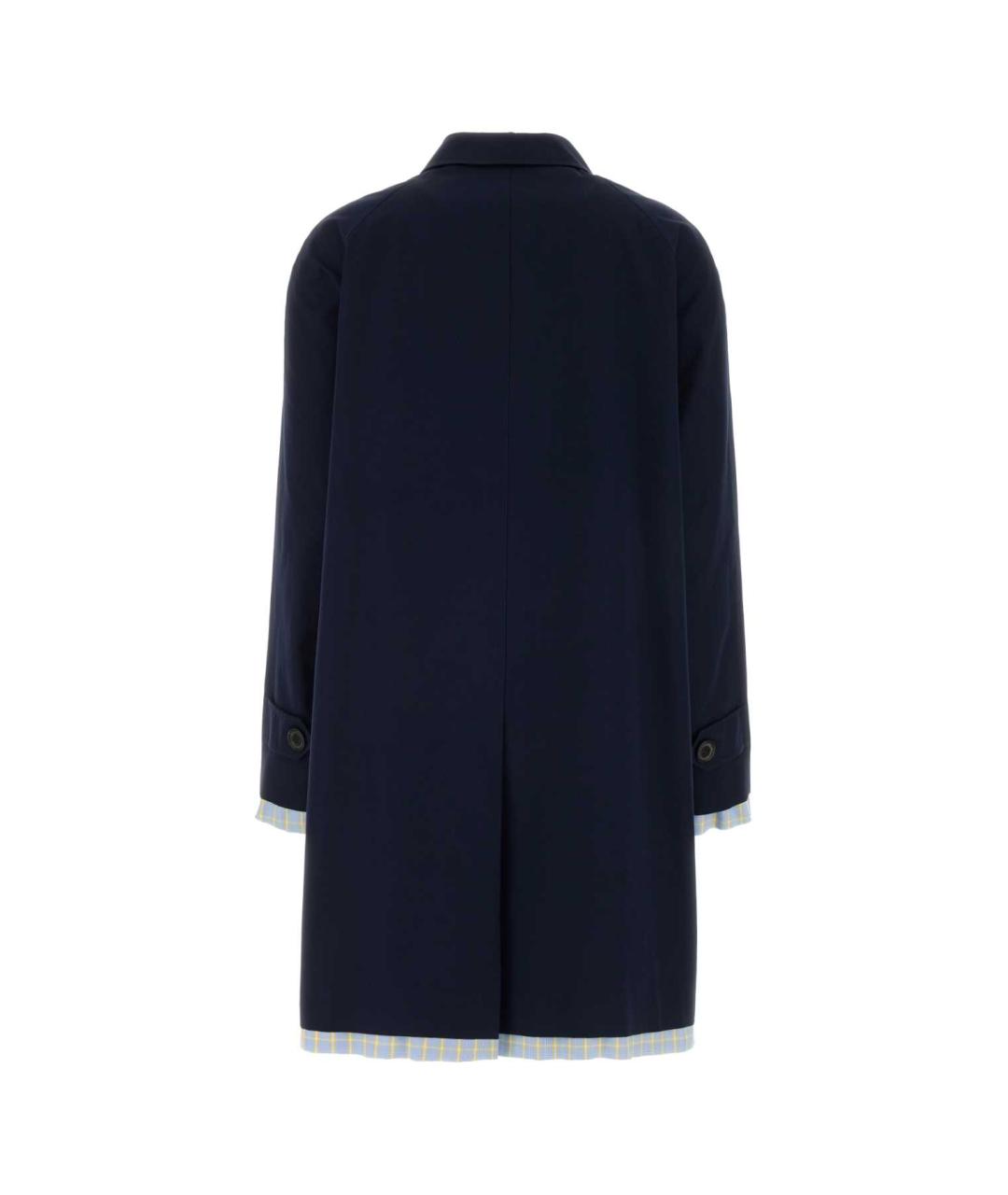 MIU MIU Синее хлопковое пальто, фото 2