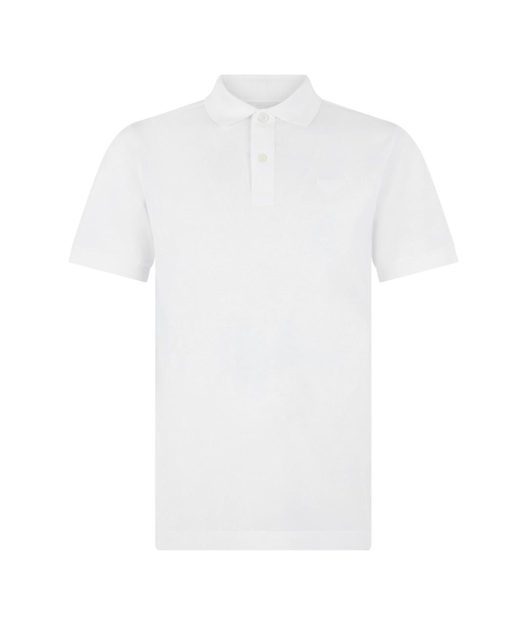 PRADA Белая хлопковая футболка, фото 1