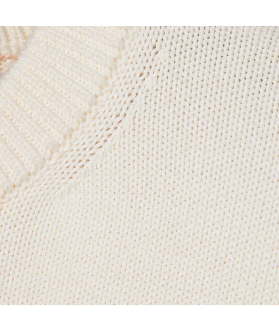 GUCCI Белый шерстяной джемпер / свитер, фото 2
