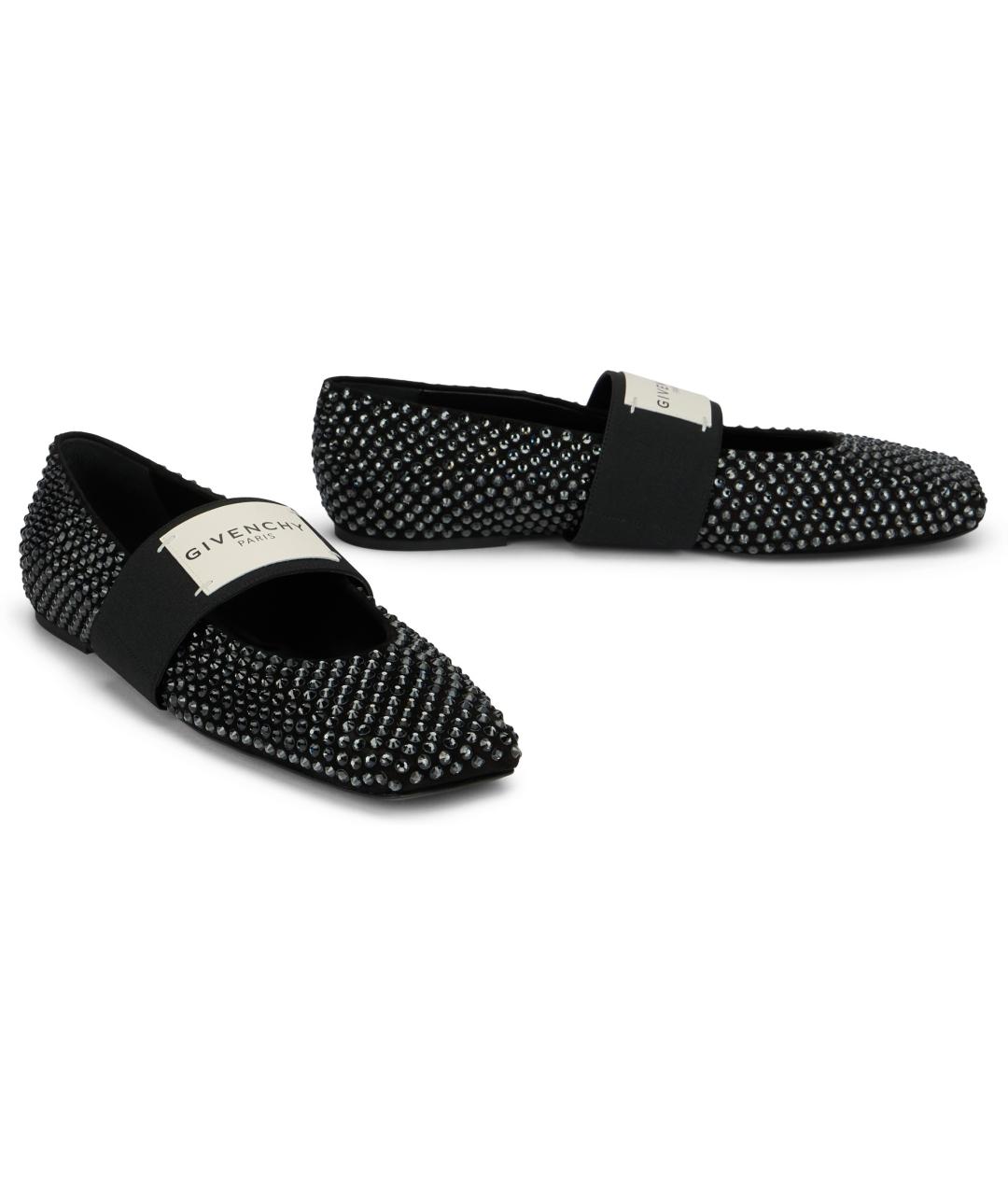 GIVENCHY Черные кожаные балетки, фото 3