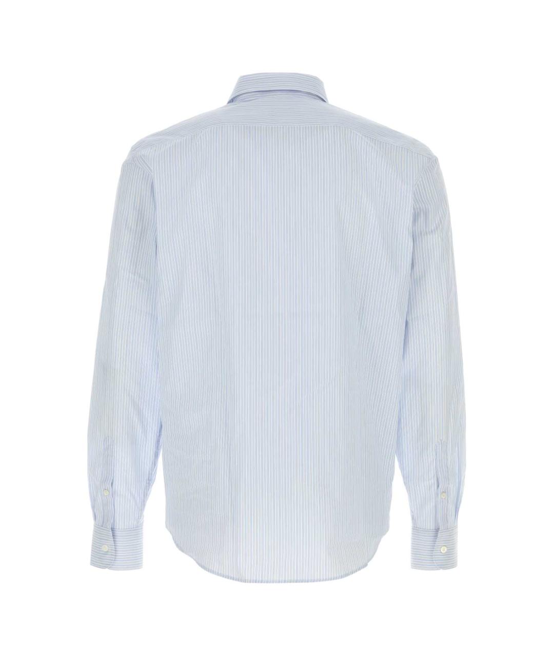 PRADA Голубая хлопковая кэжуал рубашка, фото 2