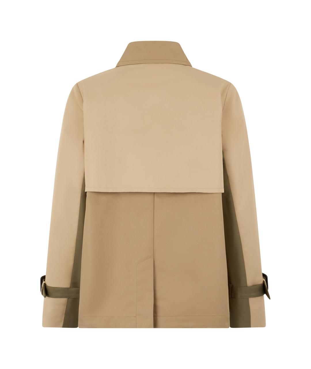 WEEKEND MAX MARA Бежевый полиэстеровый тренч/плащ, фото 2