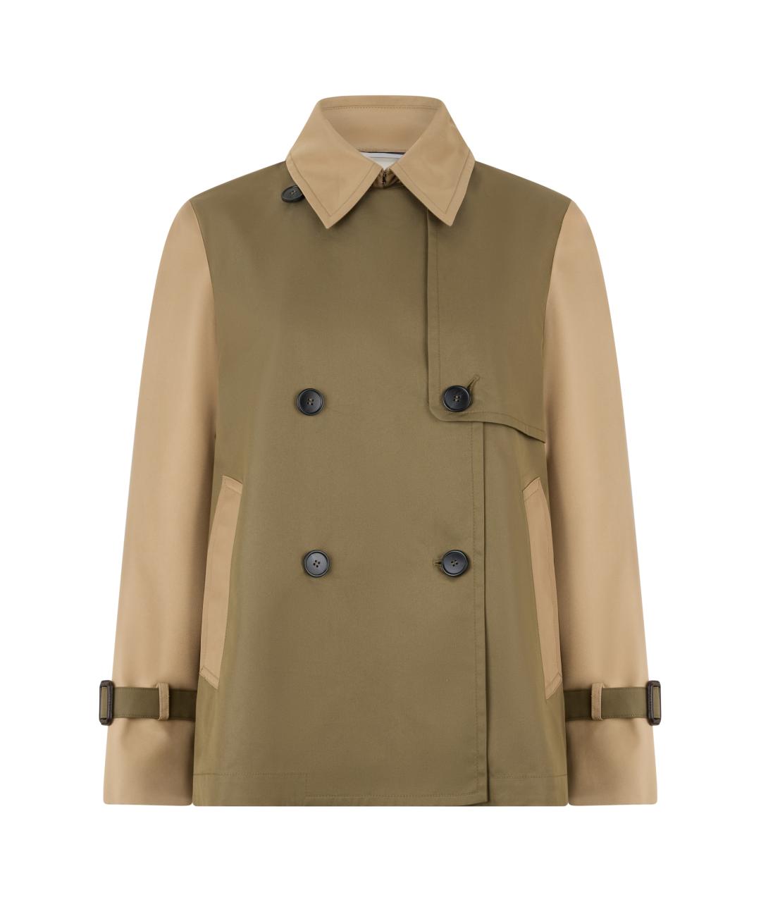 WEEKEND MAX MARA Бежевый полиэстеровый тренч/плащ, фото 1