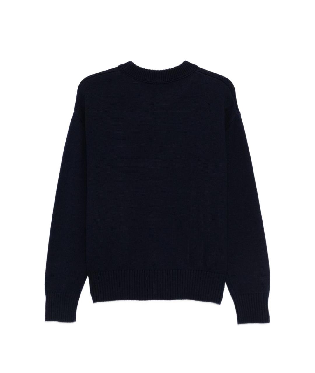 Ami Paris Синий шерстяной джемпер / свитер, фото 3