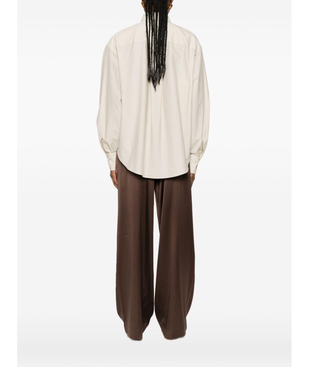 BRUNELLO CUCINELLI Бежевая хлопковая рубашка, фото 3