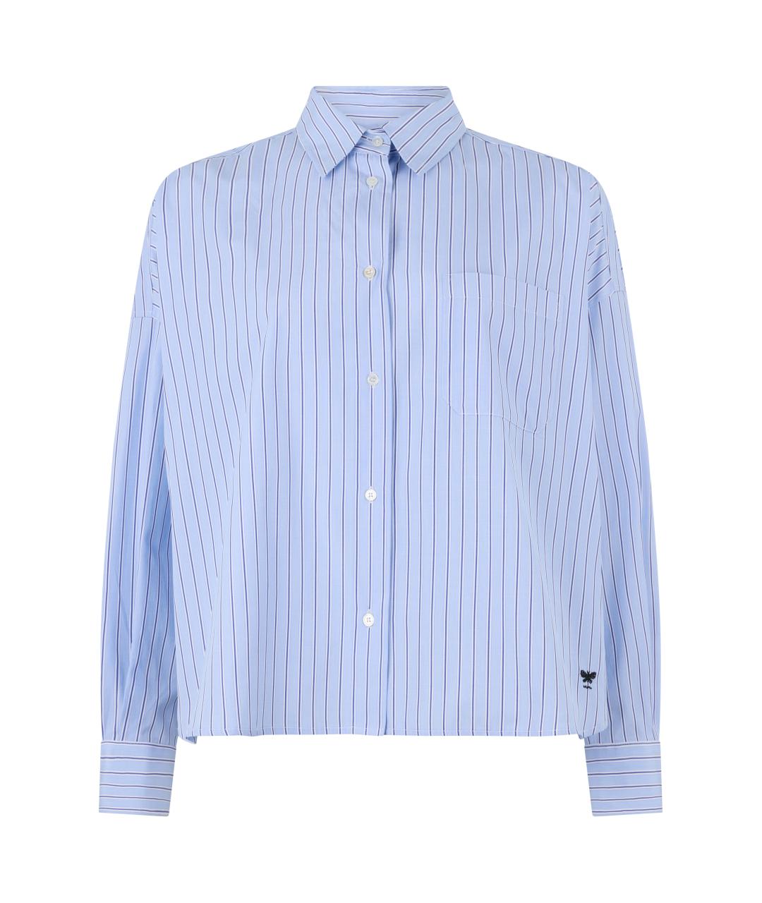 WEEKEND MAX MARA Голубая хлопковая рубашка, фото 1