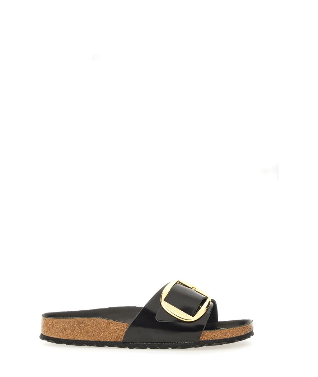 BIRKENSTOCK Черные кожаные сандалии, фото 1