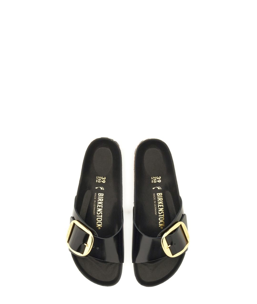 BIRKENSTOCK Черные кожаные сандалии, фото 4