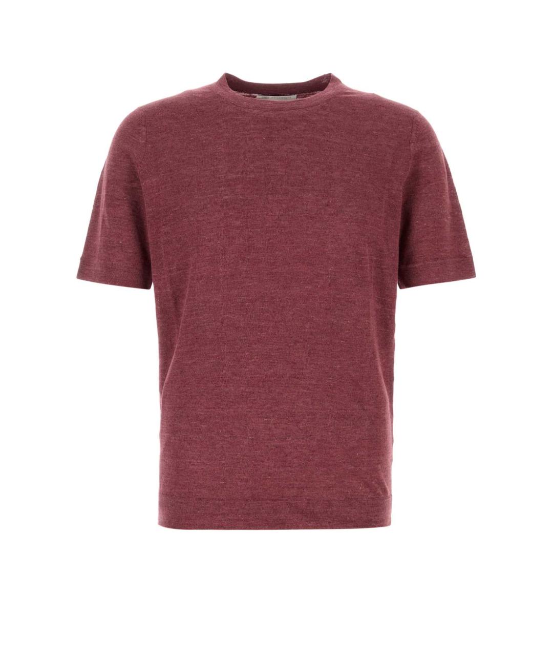 BRUNELLO CUCINELLI Фиолетовая хлопковая футболка, фото 1