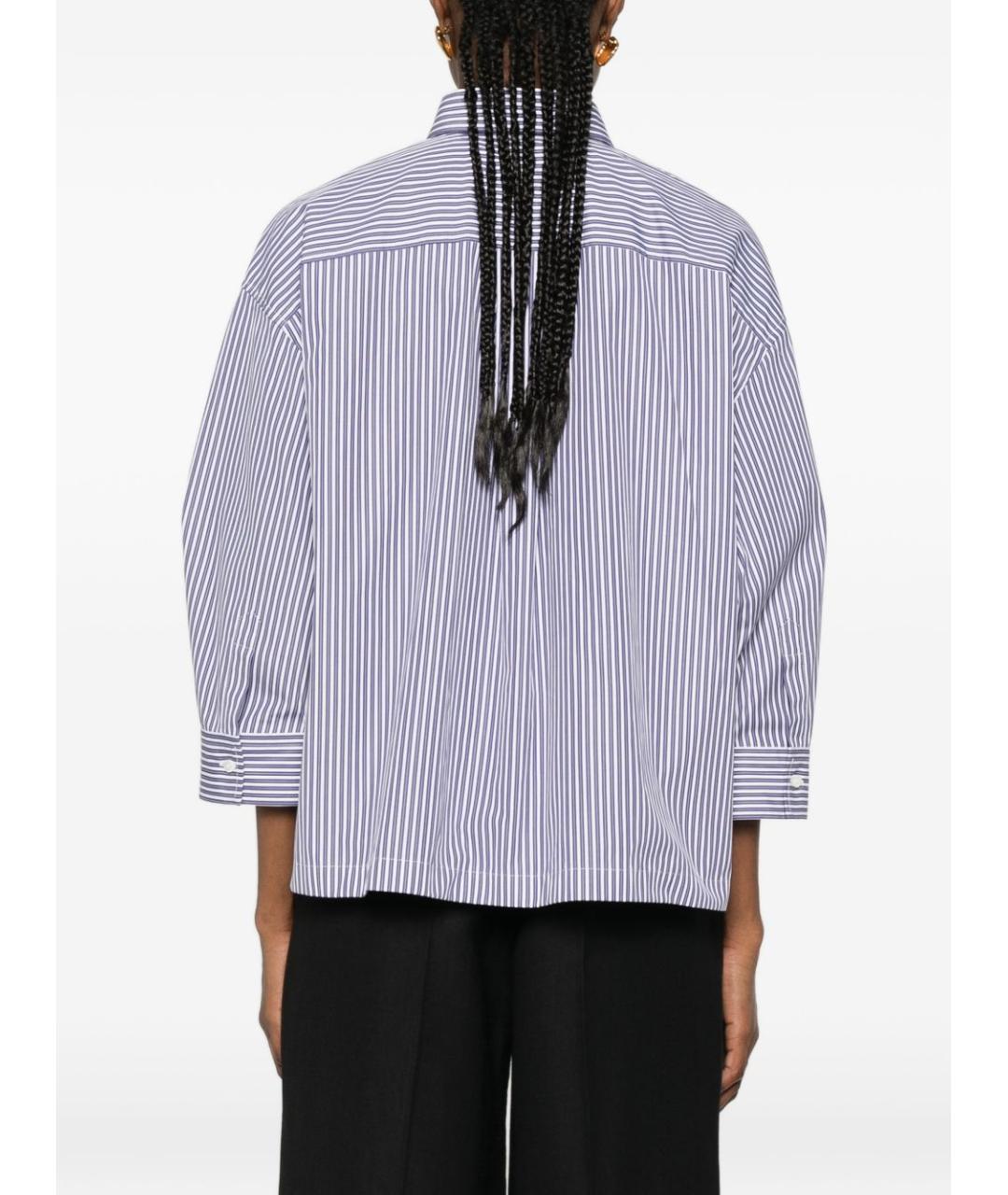 BRUNELLO CUCINELLI Синяя хлопковая рубашка, фото 5