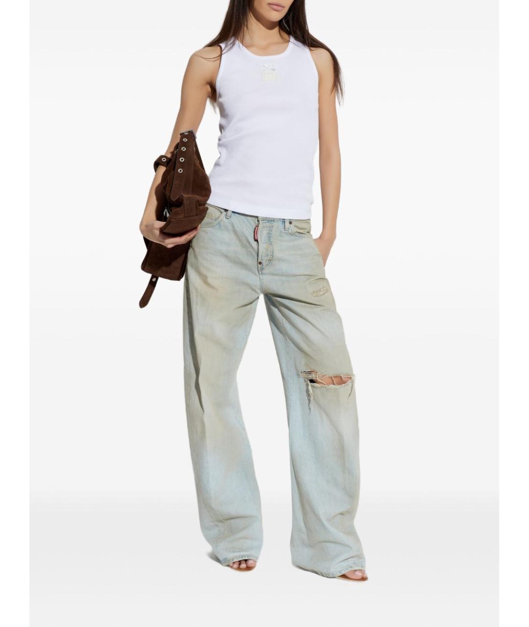 DOLCE&GABBANA Белая хлопковая майка, фото 3