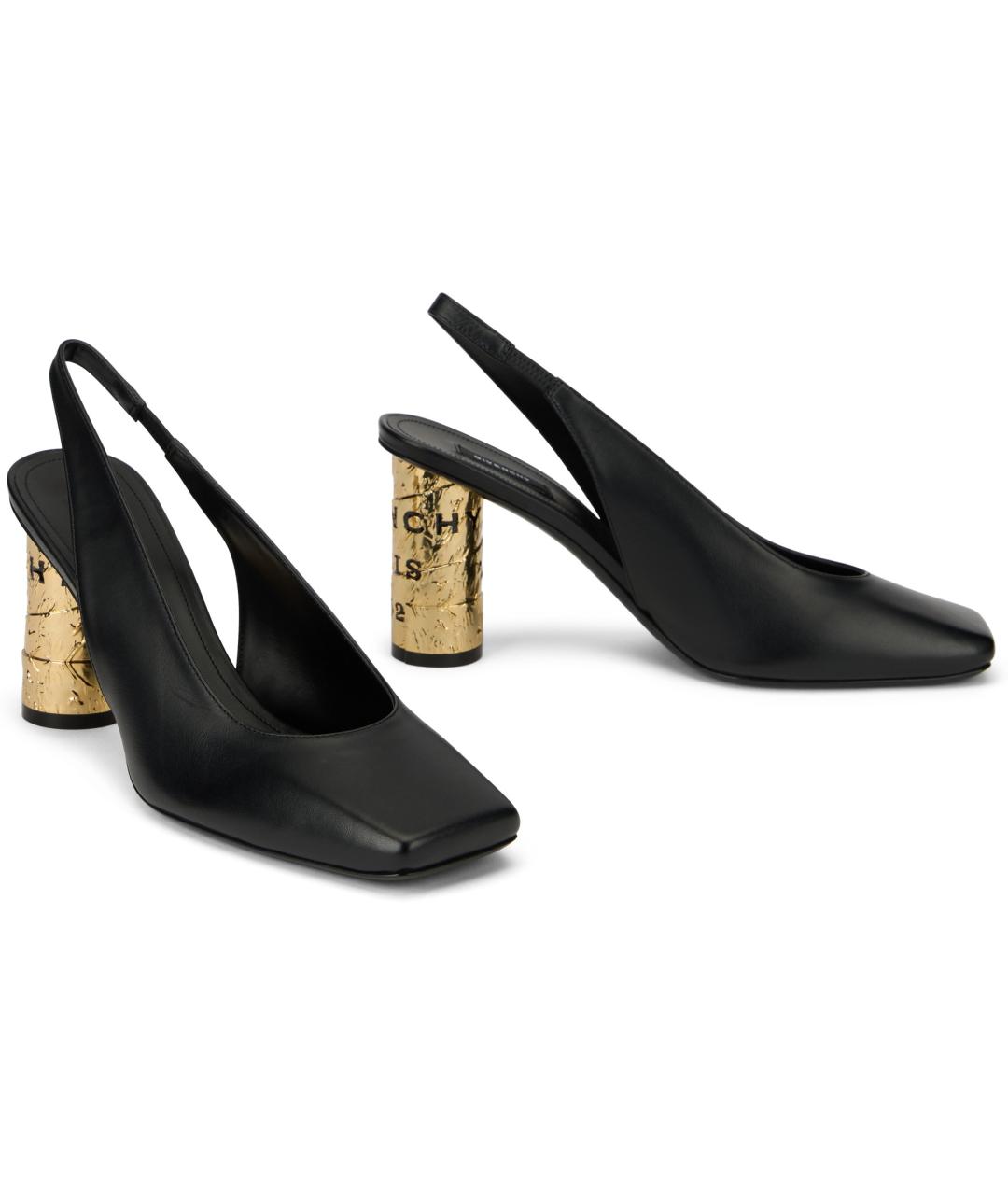 GIVENCHY Черные кожаные туфли, фото 3